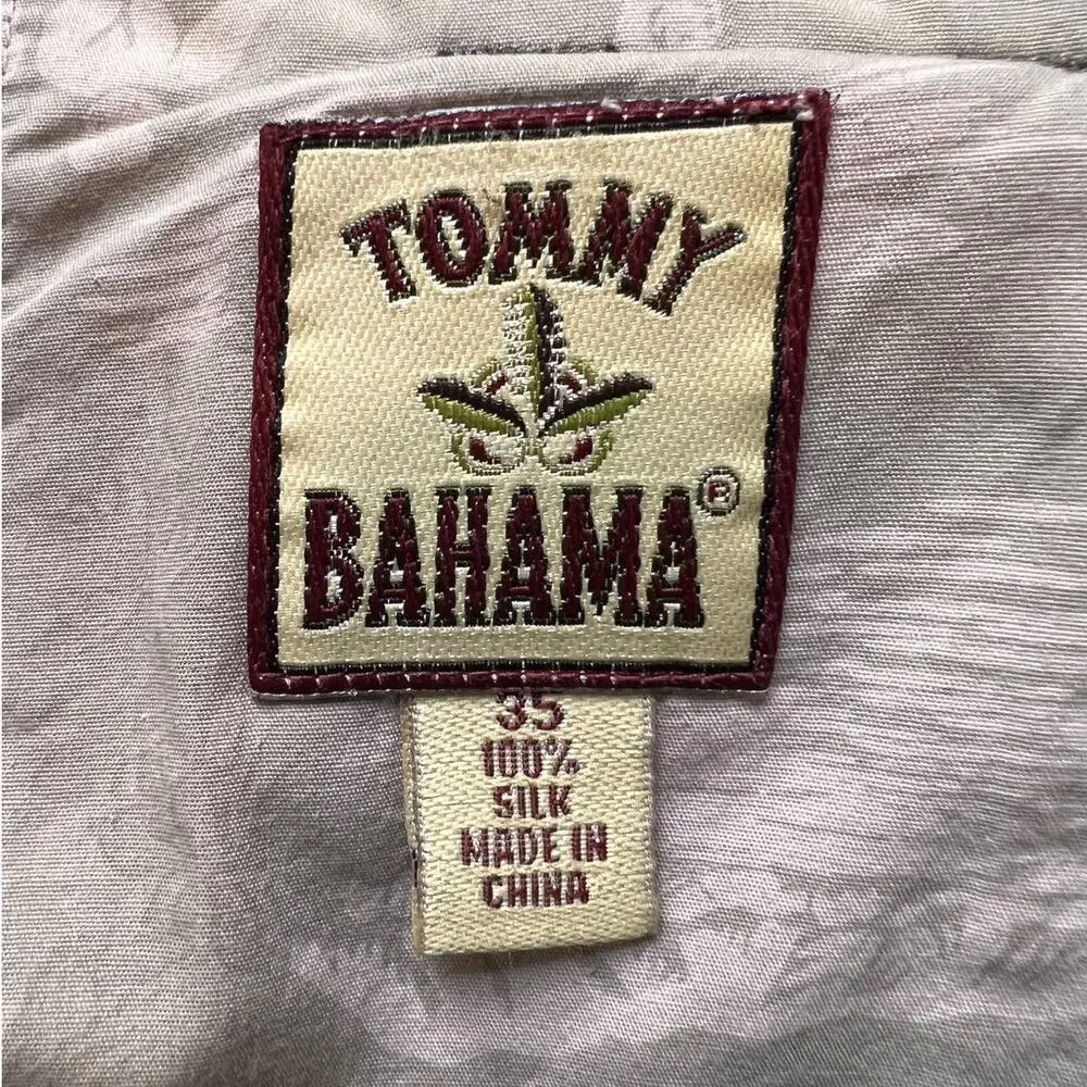 Vintage Tommy Bahama Black Double Pleated Silk Dress Pants- 35